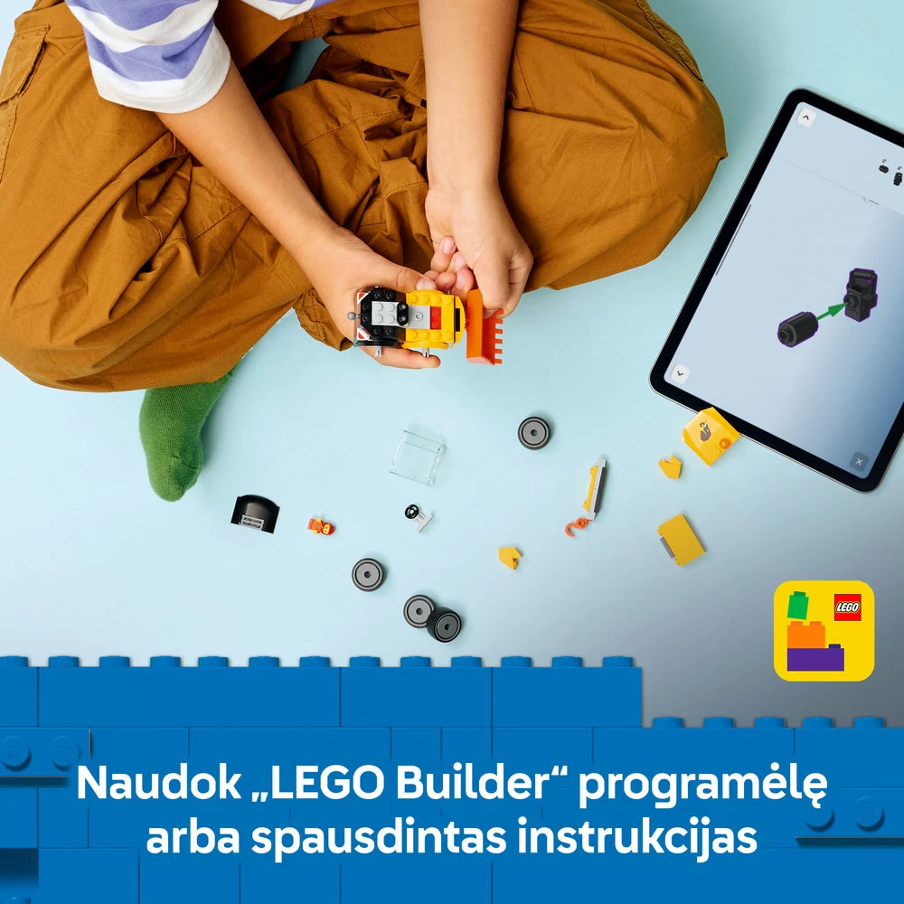 „LEGO® City“ „Ratai“ – statybinis krautuvas, žaislas, konstravimo rinkinys, 60483