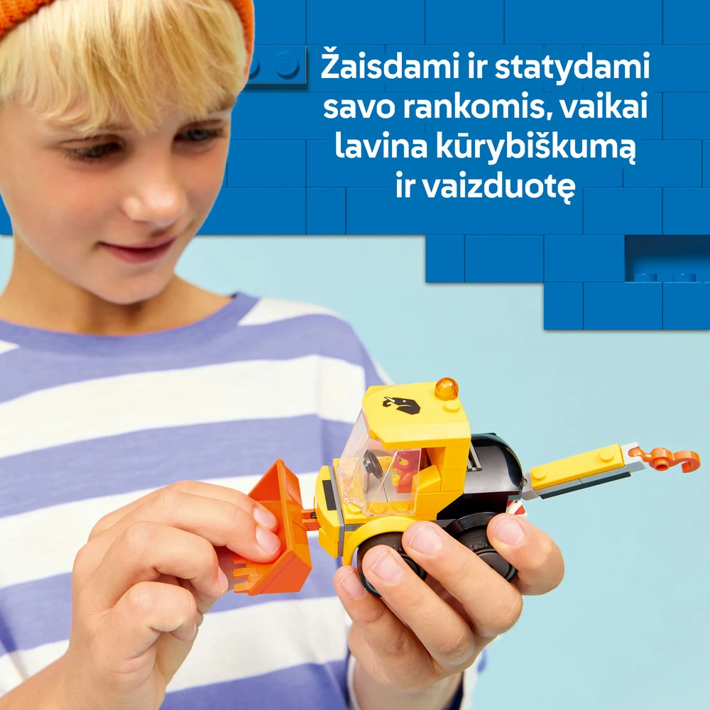 „LEGO® City“ „Ratai“ – statybinis krautuvas, žaislas, konstravimo rinkinys, 60483
