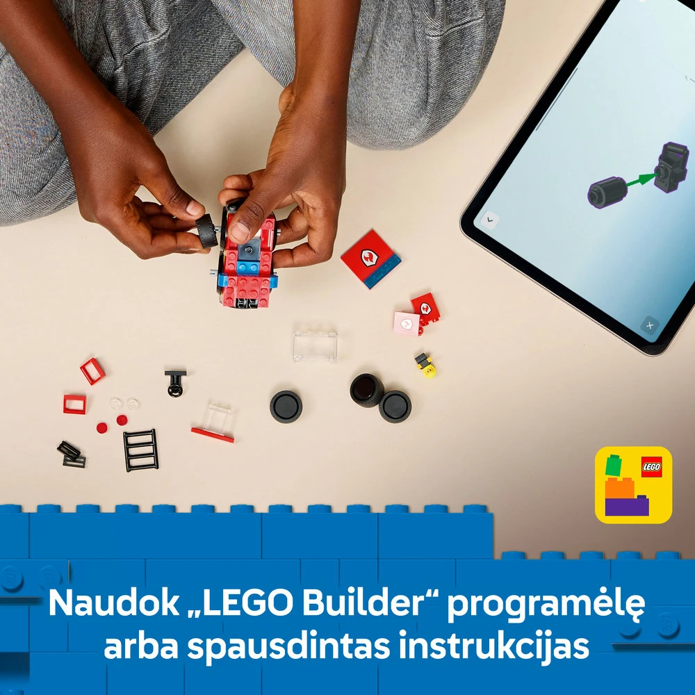 LEGO® City „Ratai“ – ugniagesių sunkvežimis, žaislas, konstravimo rinkinys, 60482