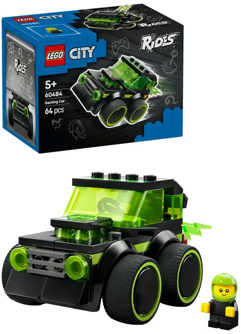 „LEGO® City“ „Ratai“ – žaidimų lenktyninis automobilis, automobilio modelio rinkinys, 60484