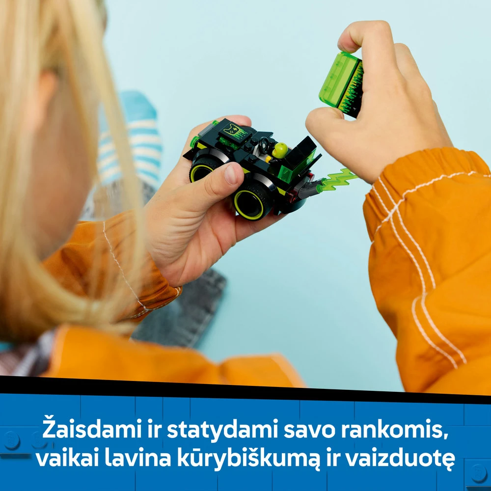 „LEGO® City“ „Ratai“ – žaidimų lenktyninis automobilis, automobilio modelio rinkinys, 60484
