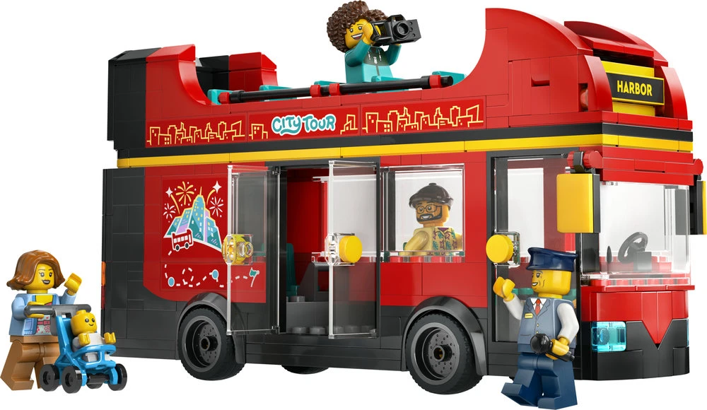LEGO® City Raudonas dviaukštis apžvalgos autobusas (60407)
