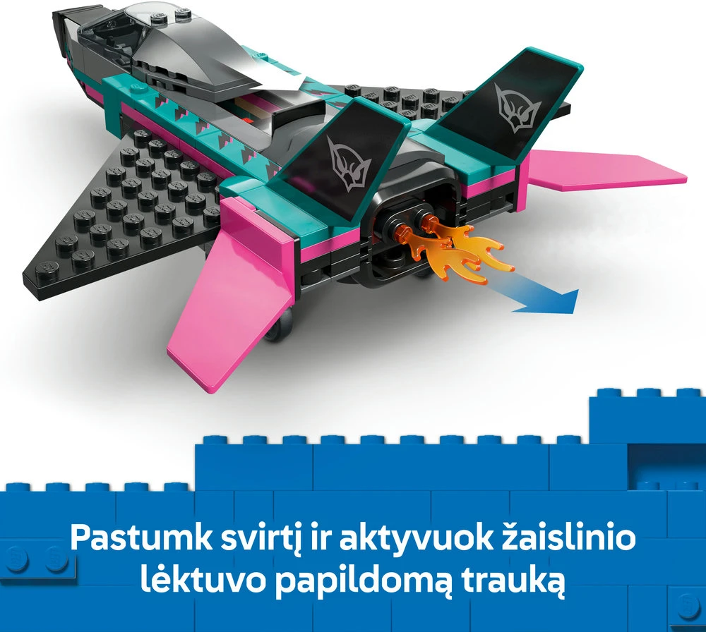 „LEGO® City“ Reaktyvinis lėktuvas prieš automobilį, automobilių ir lėktuvo žaidimo rinkinys, 60489