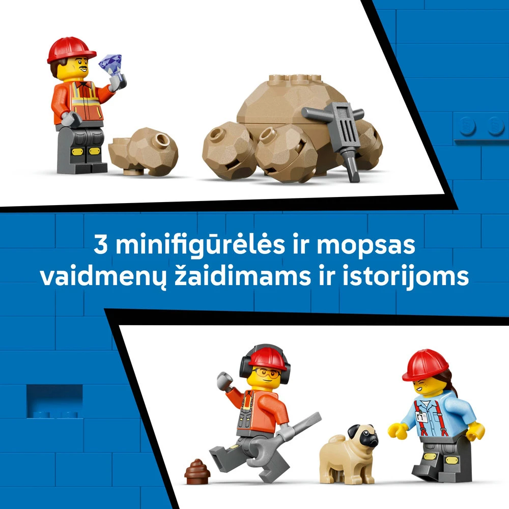 LEGO® City Savivartis ir krautuvas, statybinis žaislas 60494