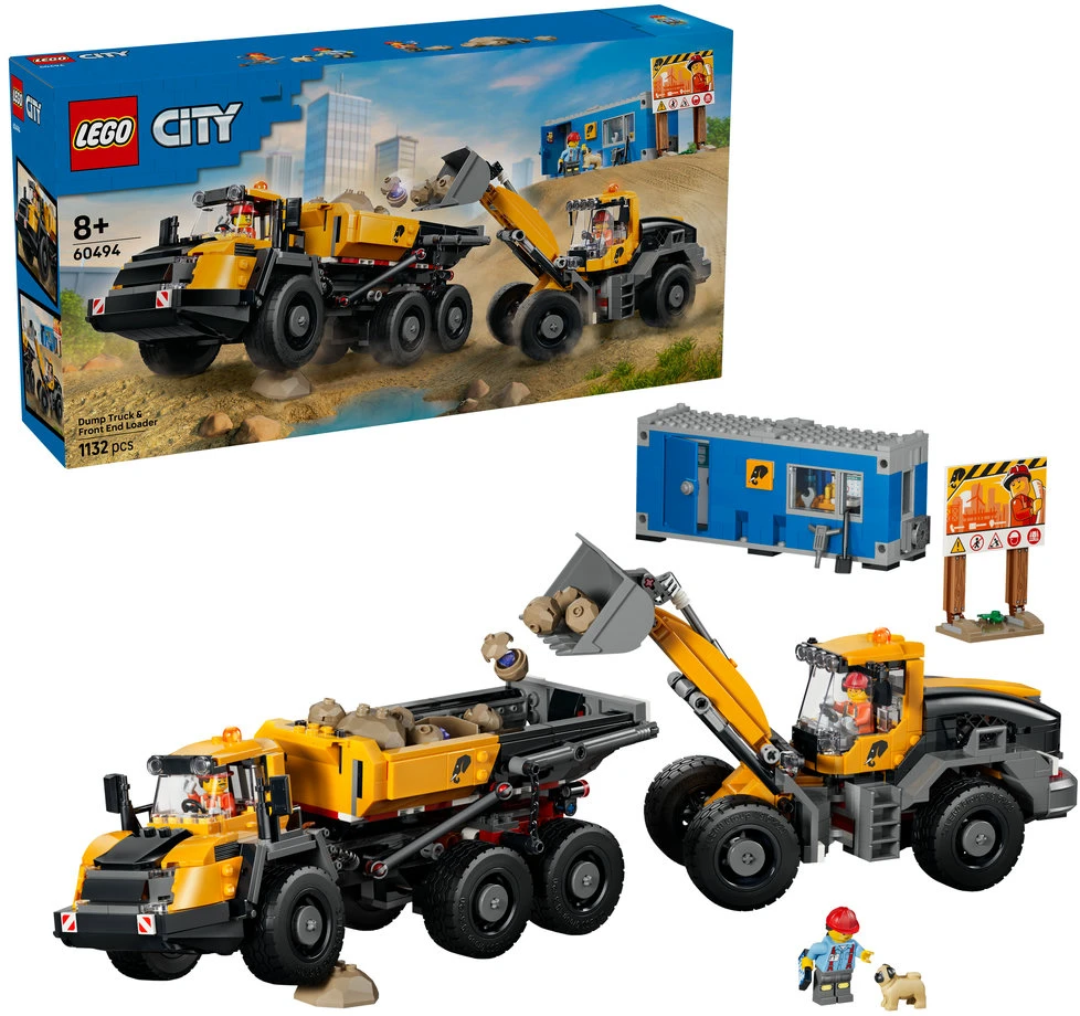 LEGO® City Savivartis ir krautuvas, statybinis žaislas 60494