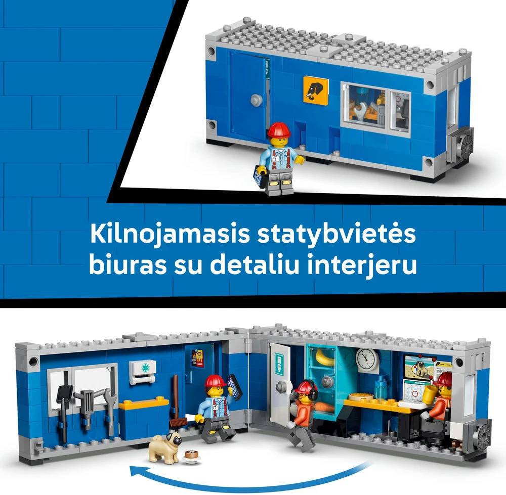 LEGO® City Savivartis ir krautuvas, statybinis žaislas 60494