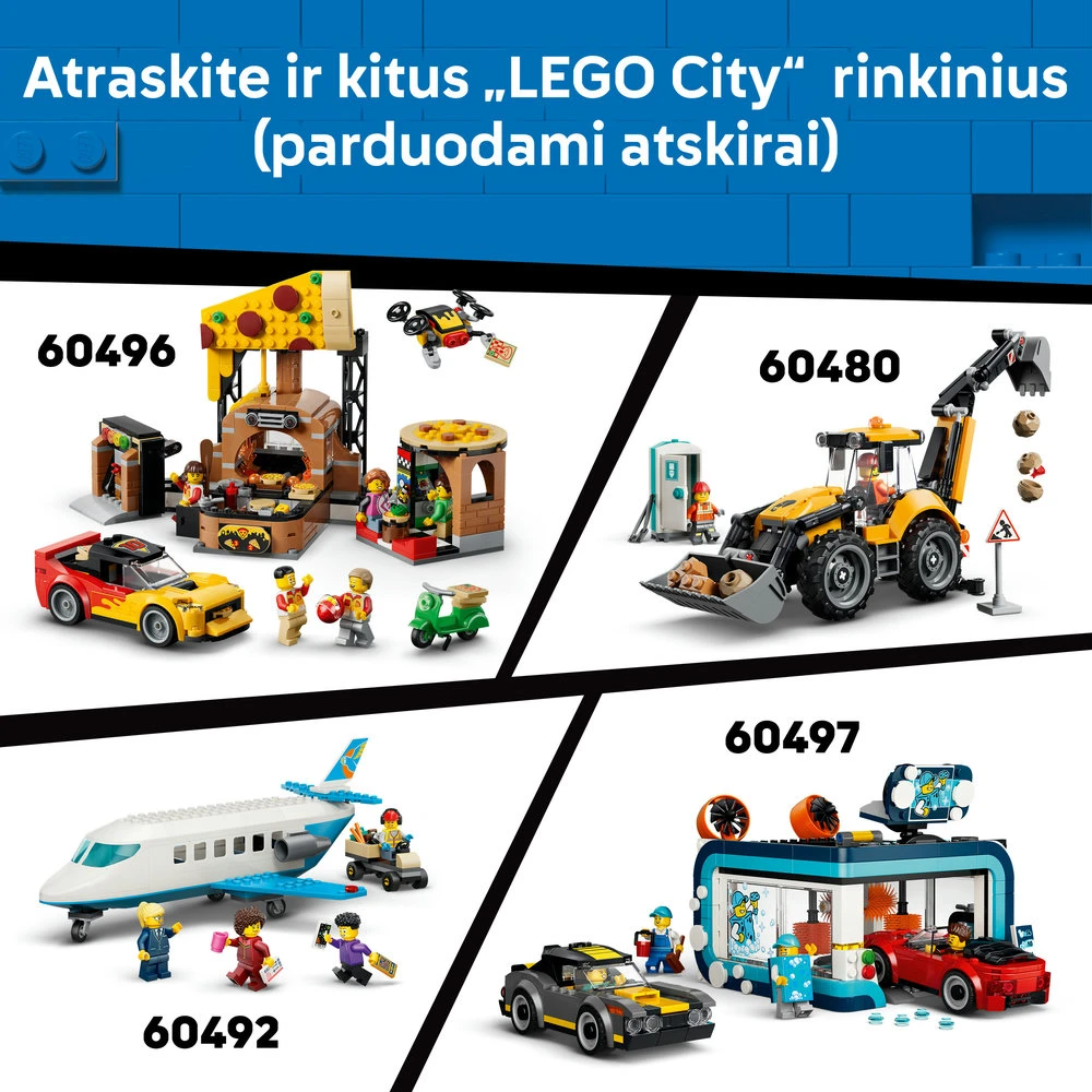 LEGO® City Savivartis ir krautuvas, statybinis žaislas 60494