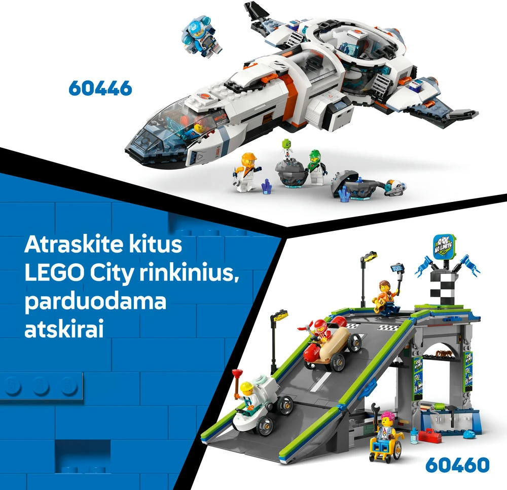 LEGO® City Sraigtasparnio, ugniagesių automobilio ir povandeninio laivo rinkinys (60462)