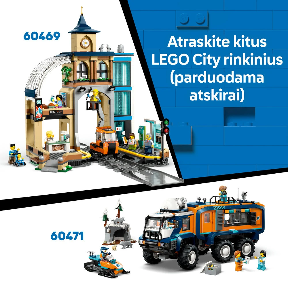 LEGO® City Tyrinėtojų poliarinis ekspresas Rinkinys 60470