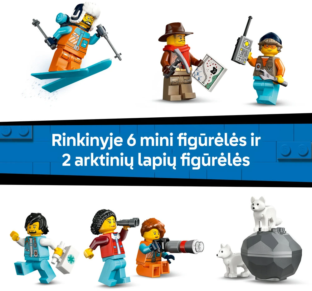 LEGO® City Tyrinėtojų poliarinis ekspresas Rinkinys 60470