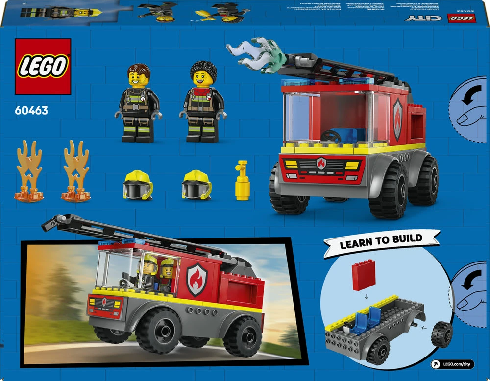 LEGO® City Ugniagesių automobilis su kopėčiomis (60463)