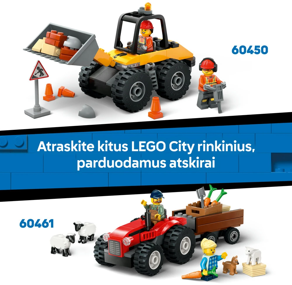 LEGO® City Ugniagesių automobilis su kopėčiomis (60463)