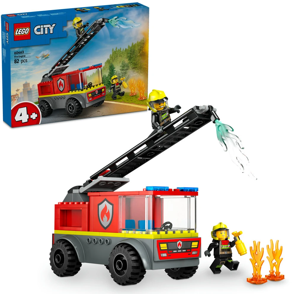 LEGO® City Ugniagesių automobilis su kopėčiomis (60463)