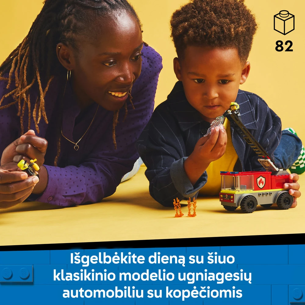 LEGO® City Ugniagesių automobilis su kopėčiomis (60463)