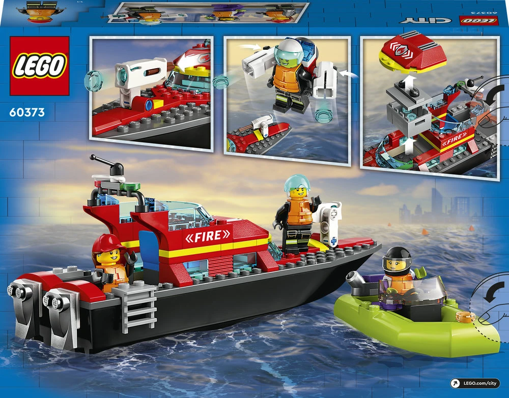LEGO® City Ugniagesių kateris (60373)