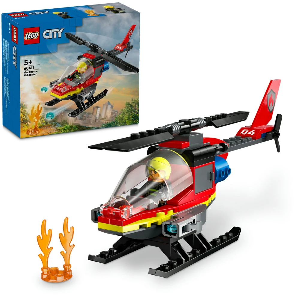 LEGO® City Ugniagesių sraigtasparnis Konstravimo rinkinys 60411