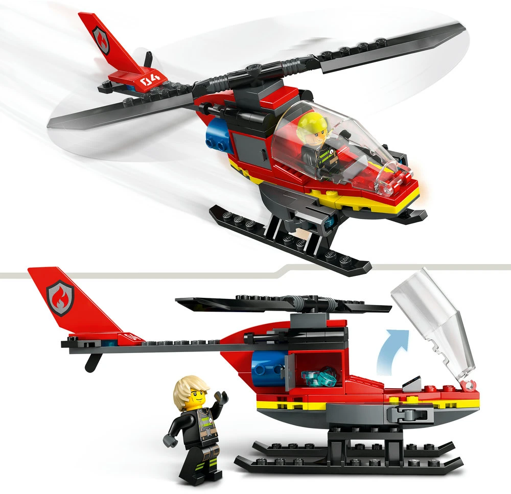 LEGO® City Ugniagesių sraigtasparnis Konstravimo rinkinys 60411