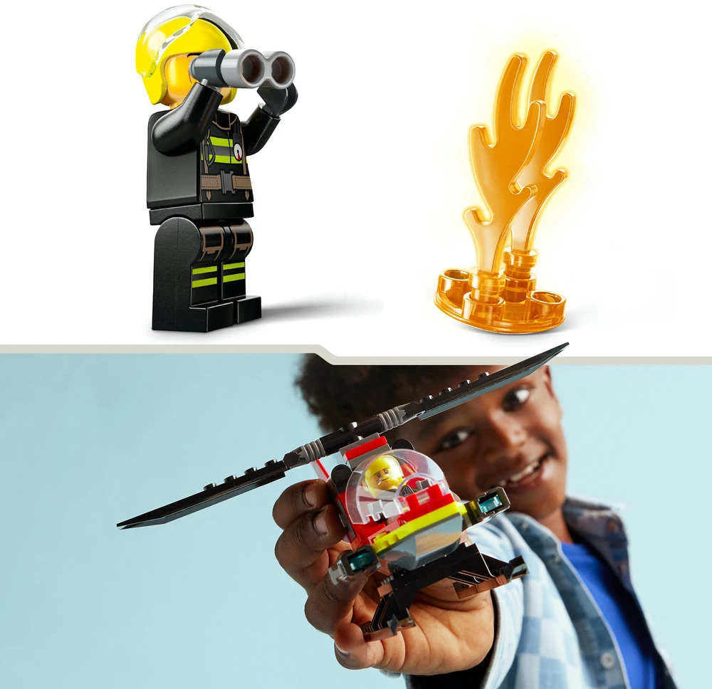 LEGO® City Ugniagesių sraigtasparnis Konstravimo rinkinys 60411