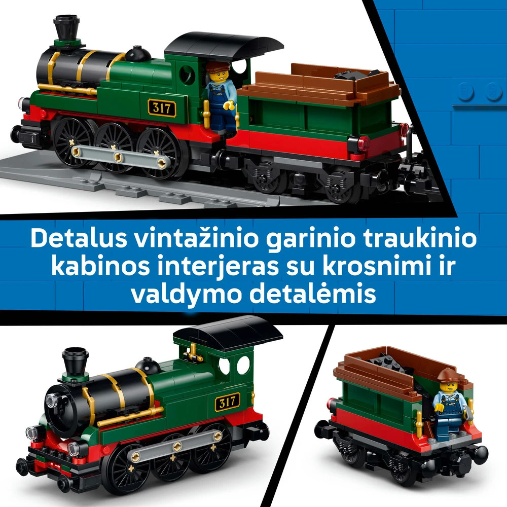LEGO® City Vintažinis garinis traukinys, rinkinys, 60511