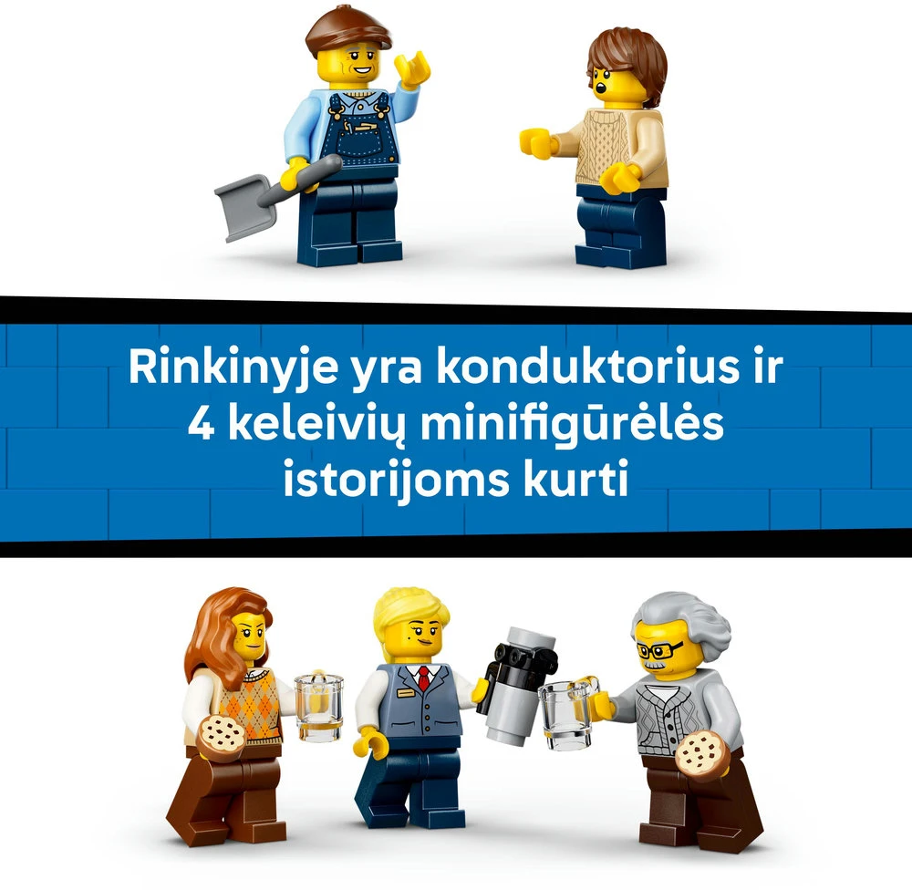 LEGO® City Vintažinis garinis traukinys, rinkinys, 60511
