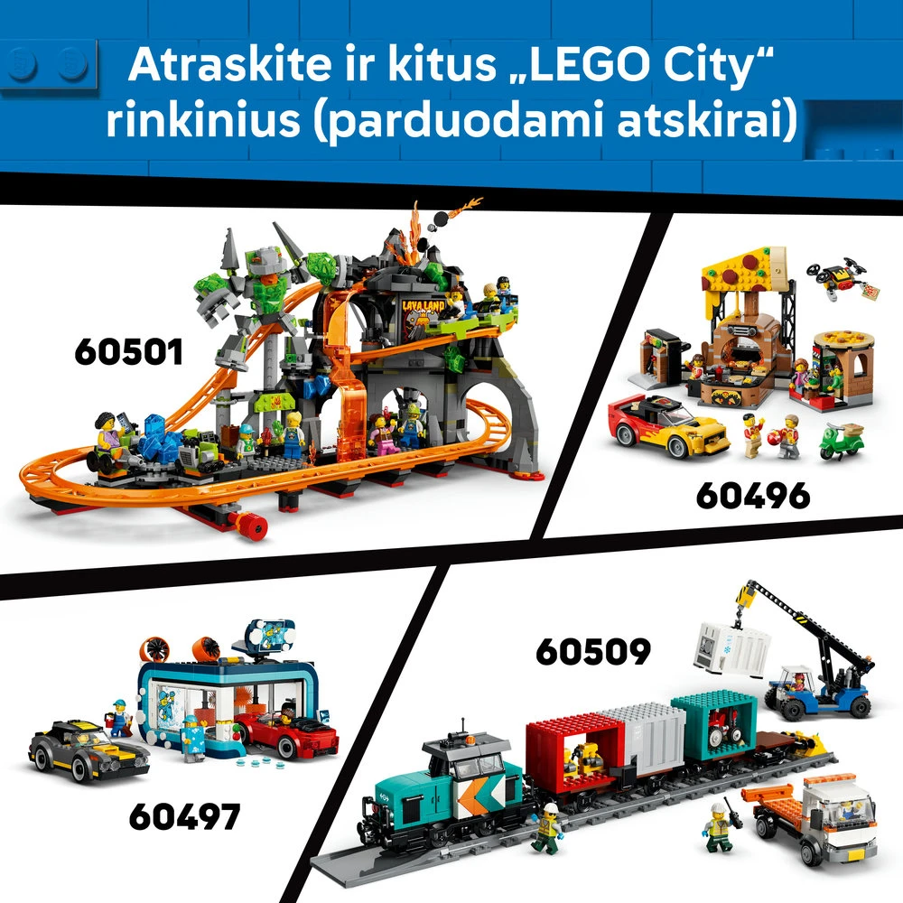 LEGO® City Vintažinis garinis traukinys, rinkinys, 60511