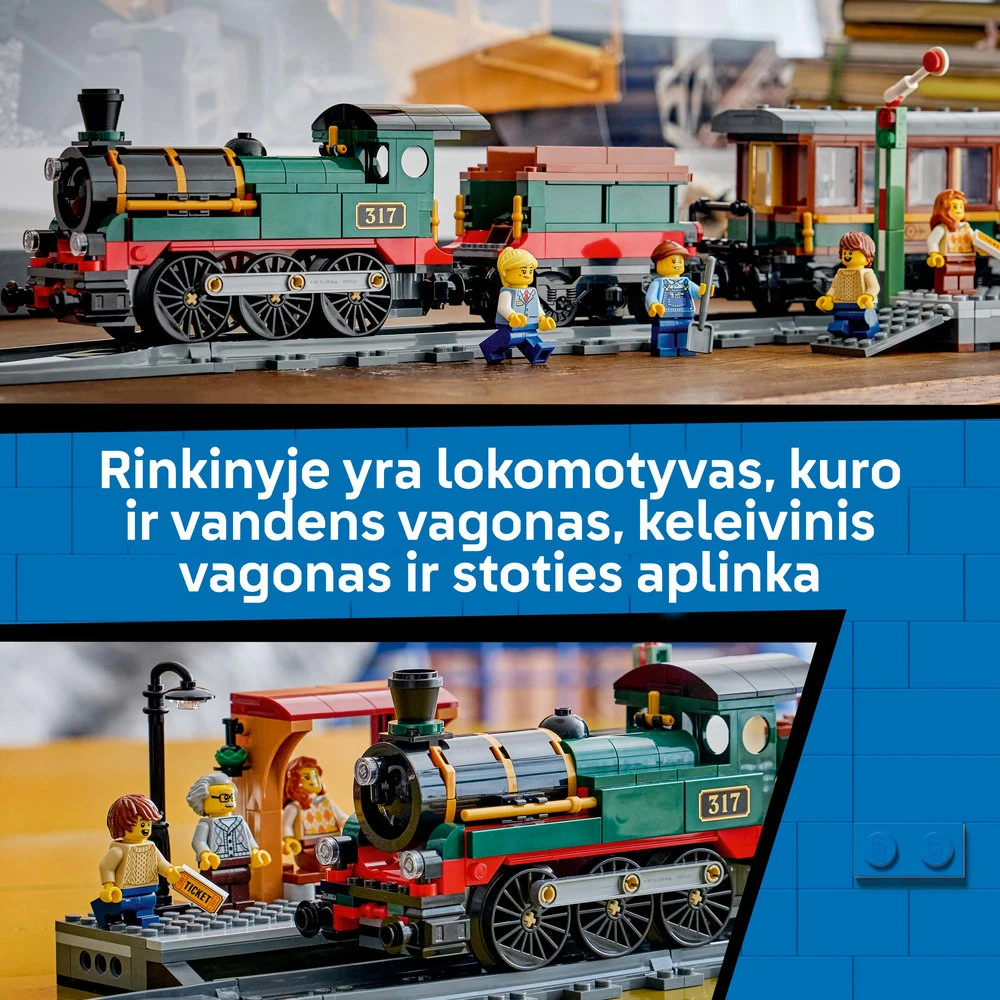 LEGO® City Vintažinis garinis traukinys, rinkinys, 60511