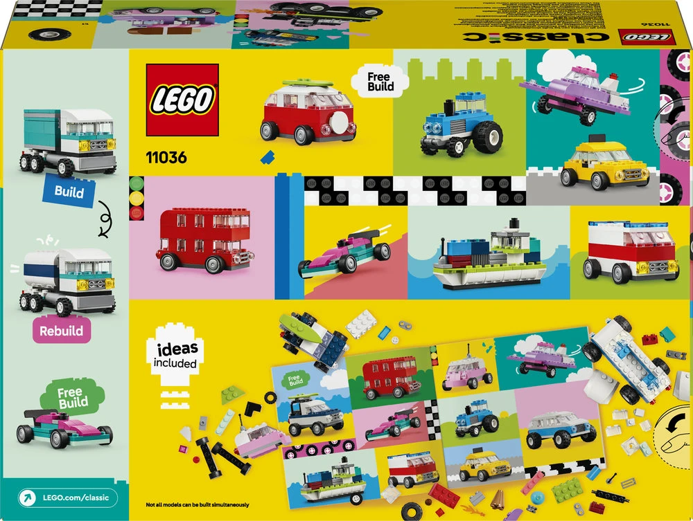 LEGO® Classic Kūrybinės transporto priemonės Konstravimo rinkinys 11036