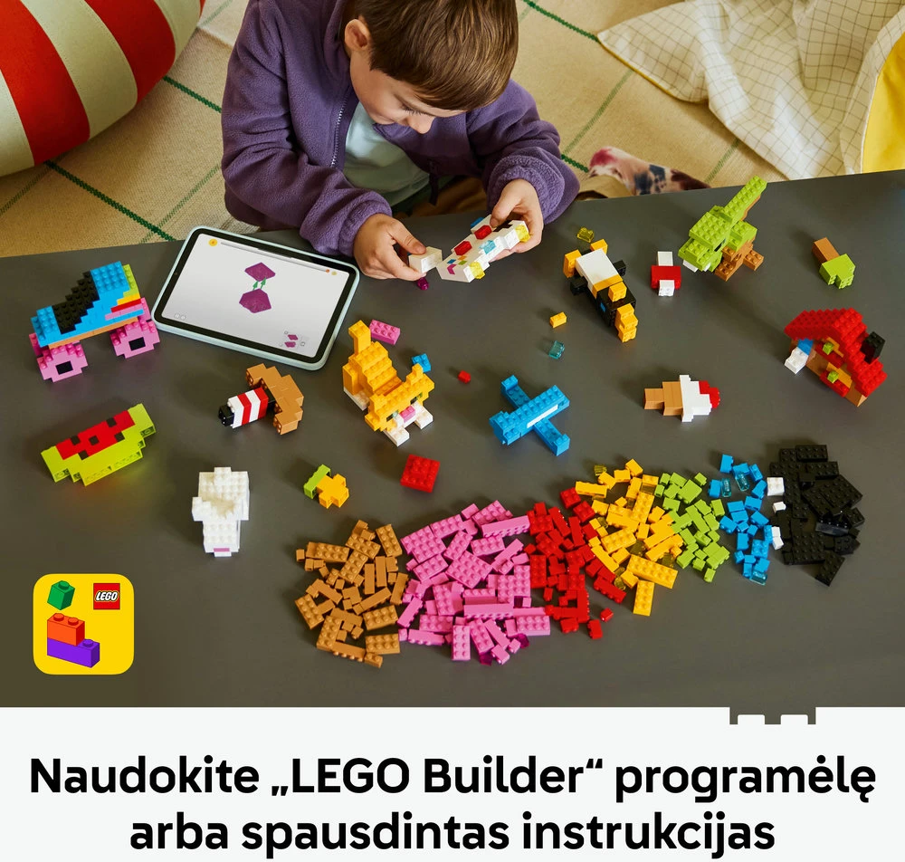 LEGO® Classic Kūrybiškos spalvingos kaladėlės, žaislas 11045