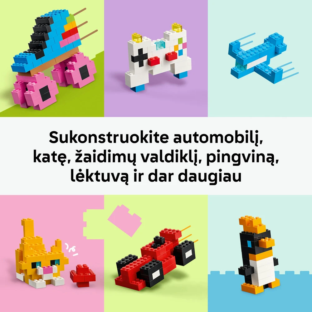 LEGO® Classic Kūrybiškos spalvingos kaladėlės, žaislas 11045