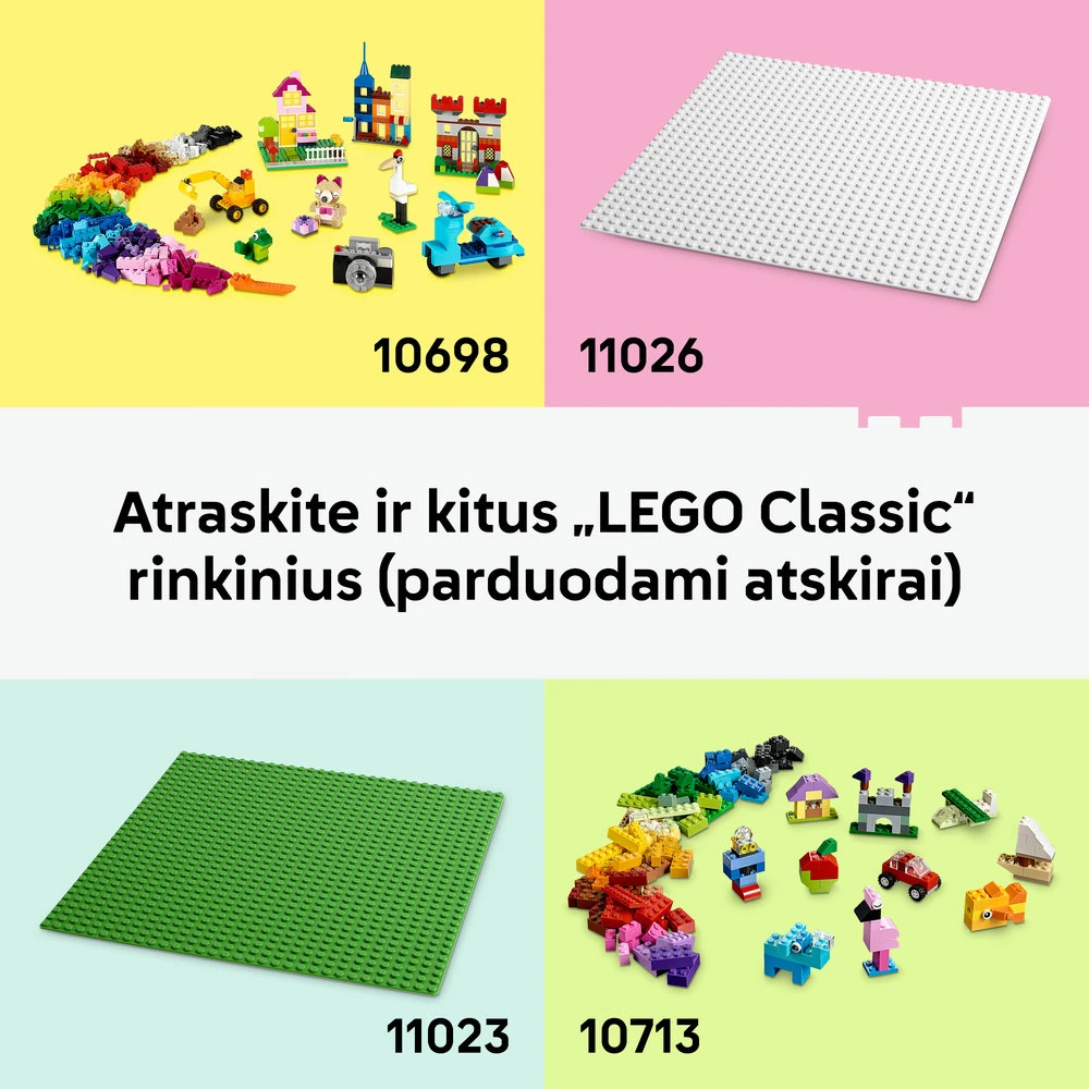 LEGO® Classic Kūrybiškos spalvingos kaladėlės, žaislas 11045