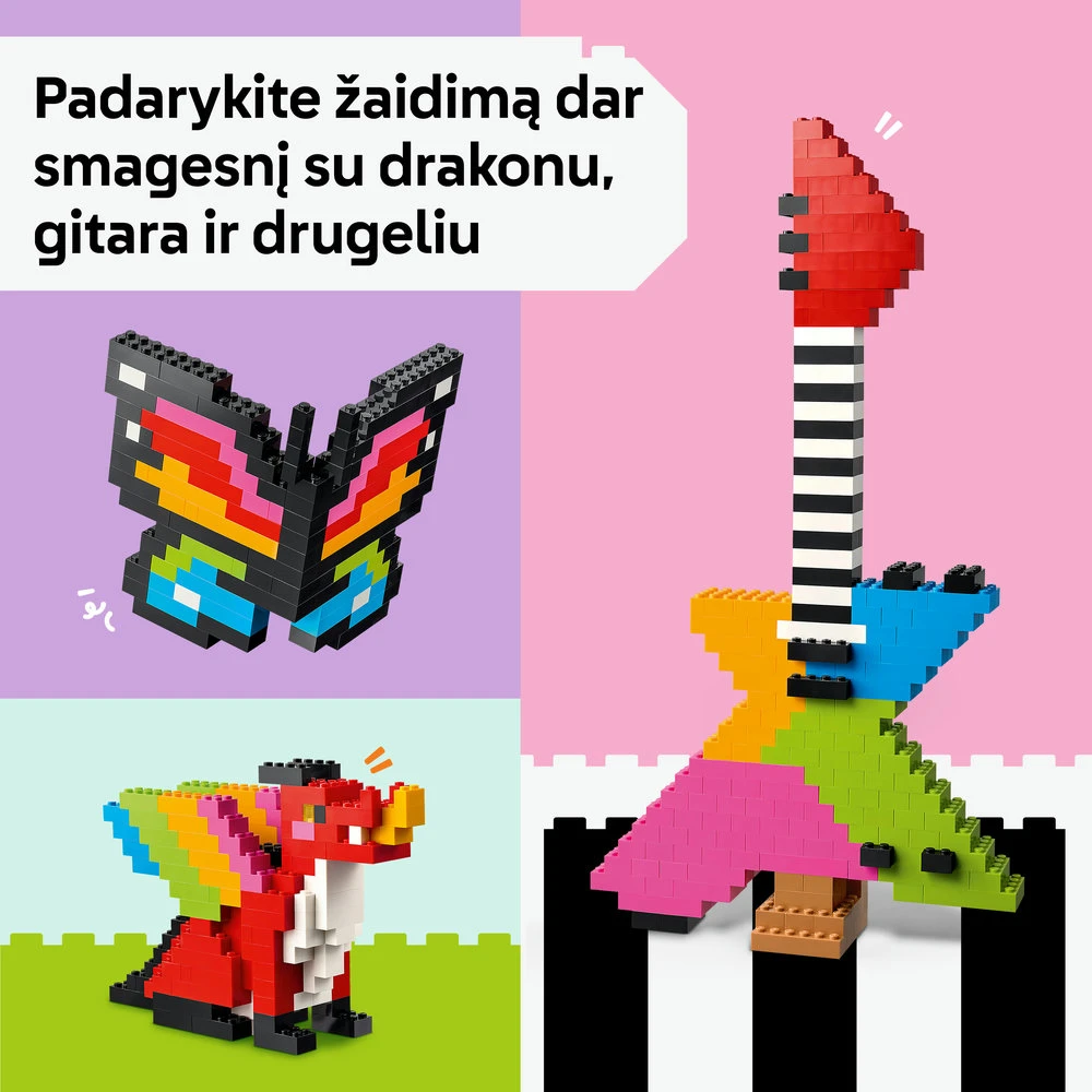 LEGO® Classic Kūrybiškos spalvingos kaladėlės, žaislas 11045