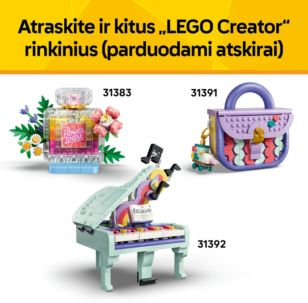 LEGO® Creator 3 in 1 Dekoratyvus gėlių paveikslas 31390