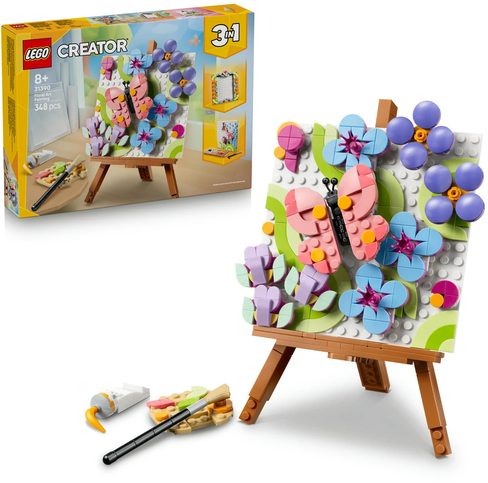 LEGO® Creator 3 in 1 Dekoratyvus gėlių paveikslas 31390