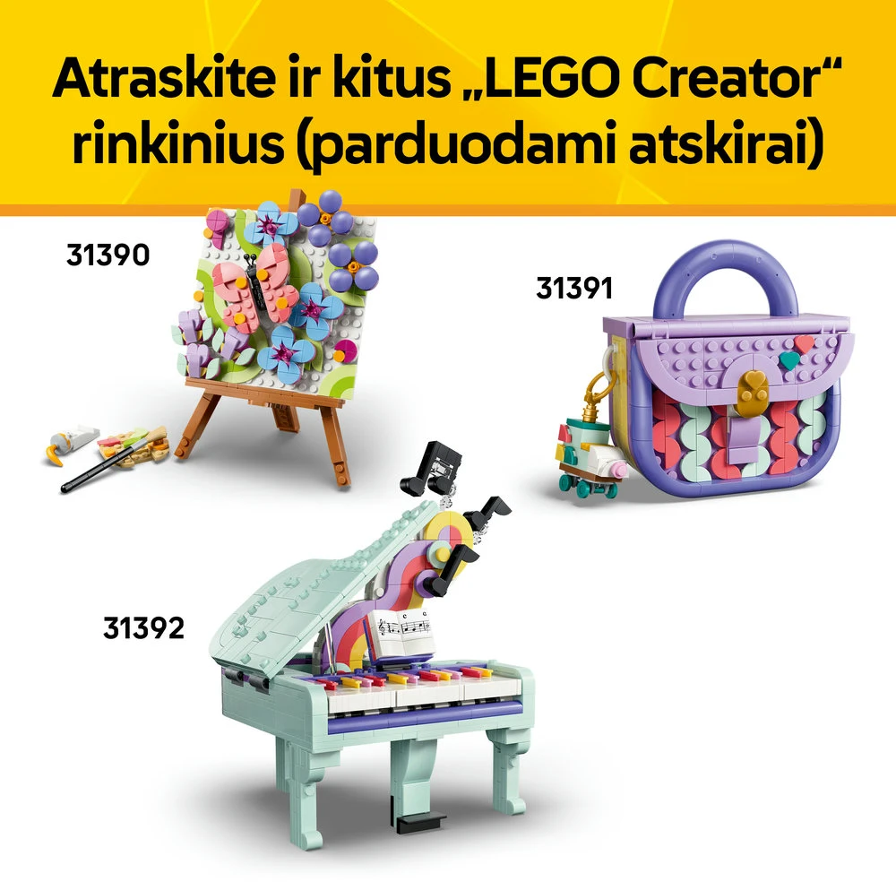 LEGO® Creator 3 in 1 Dekoratyvus kvepalų buteliukas su gėlėmis 31383
