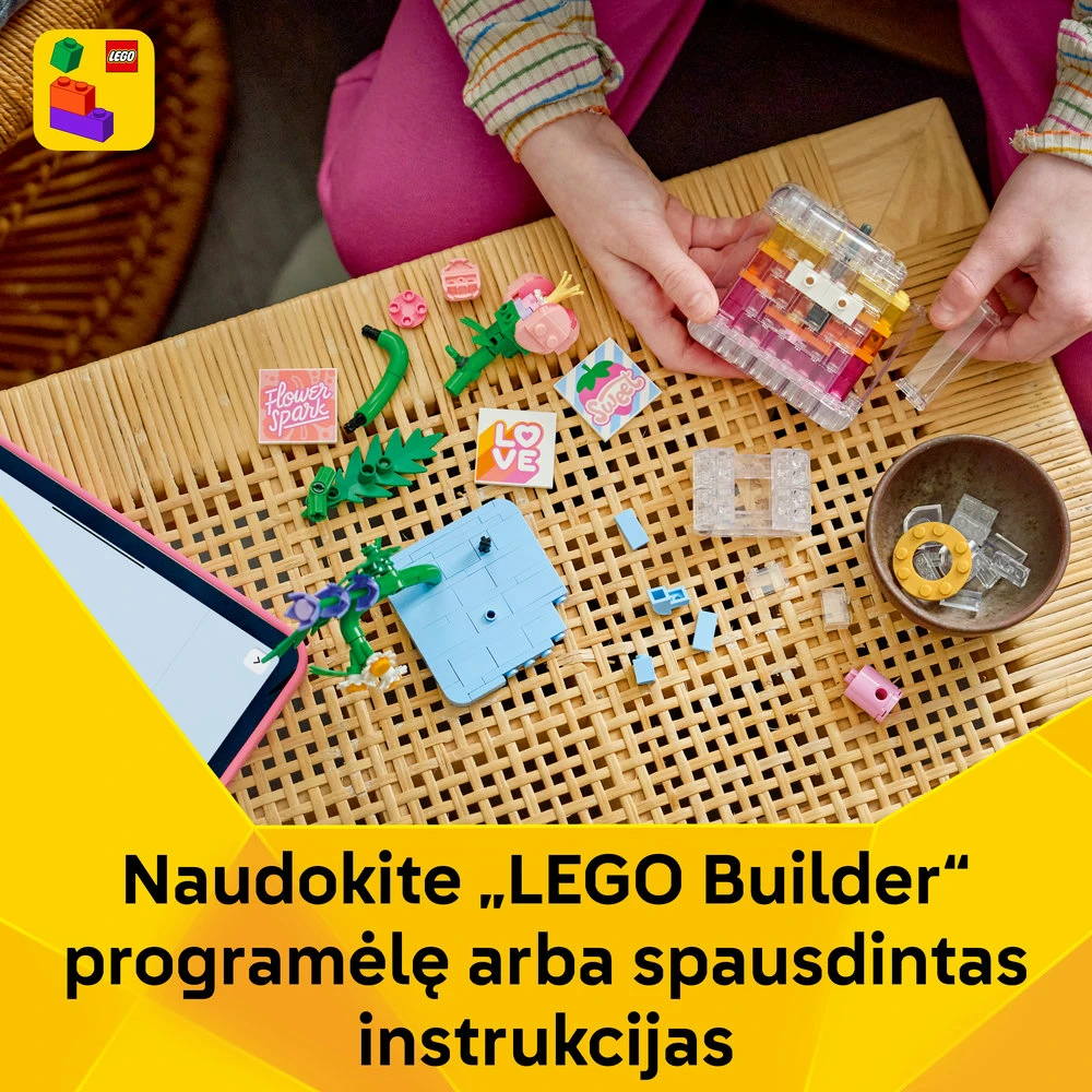 LEGO® Creator 3 in 1 Dekoratyvus kvepalų buteliukas su gėlėmis 31383