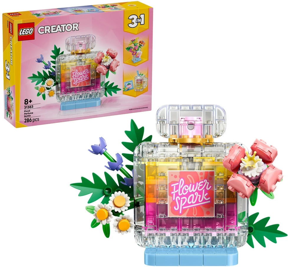 LEGO® Creator 3 in 1 Dekoratyvus kvepalų buteliukas su gėlėmis 31383