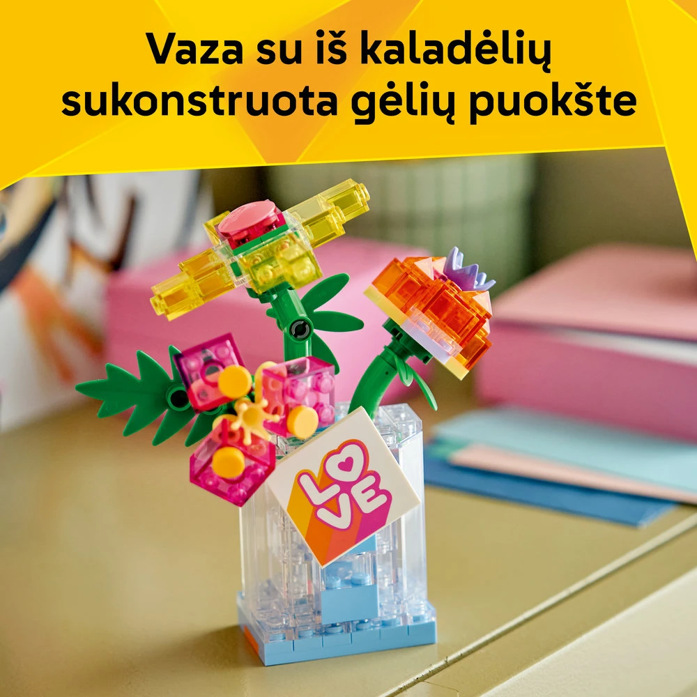 LEGO® Creator 3 in 1 Dekoratyvus kvepalų buteliukas su gėlėmis 31383