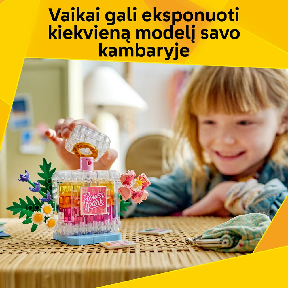 LEGO® Creator 3 in 1 Dekoratyvus kvepalų buteliukas su gėlėmis 31383