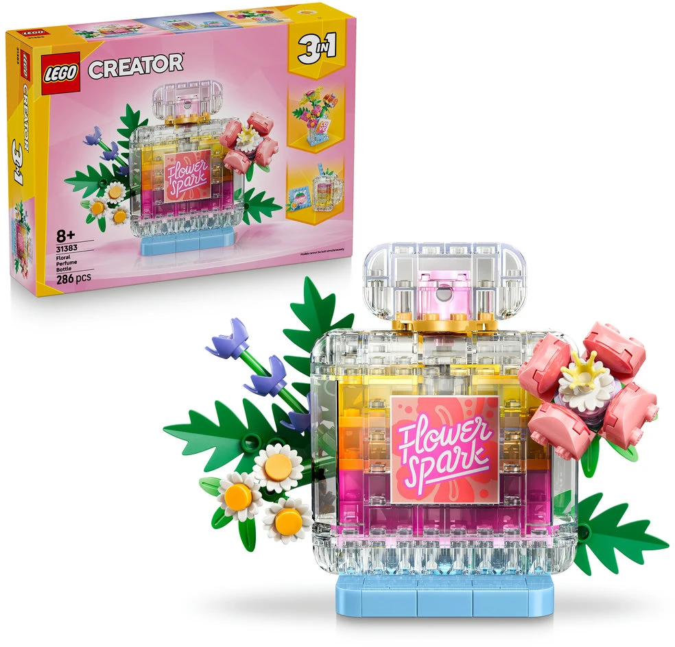 LEGO® Creator 3 in 1 Dekoratyvus kvepalų buteliukas su gėlėmis 31383