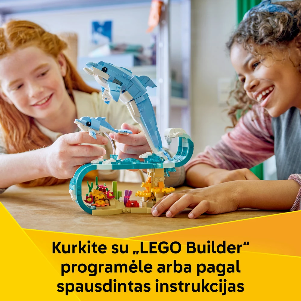 LEGO® Creator 3 in 1 Jūrų gyvūnai: gražūs delfinai 31385