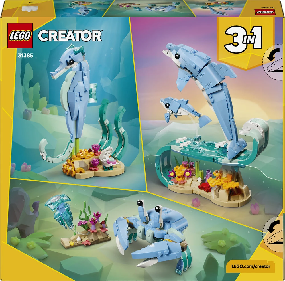 LEGO® Creator 3 in 1 Jūrų gyvūnai: gražūs delfinai 31385