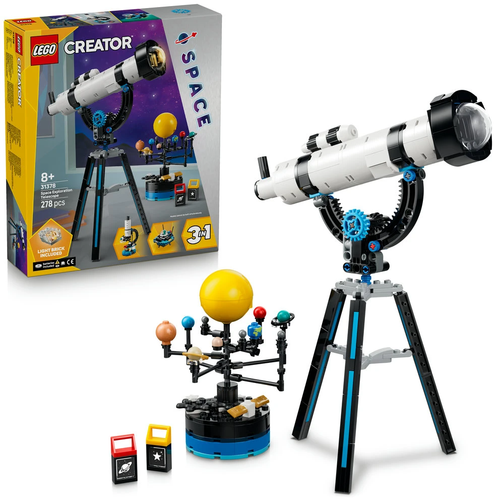 LEGO® Creator 3 in 1 Kosmoso tyrinėjimo teleskopas 31378