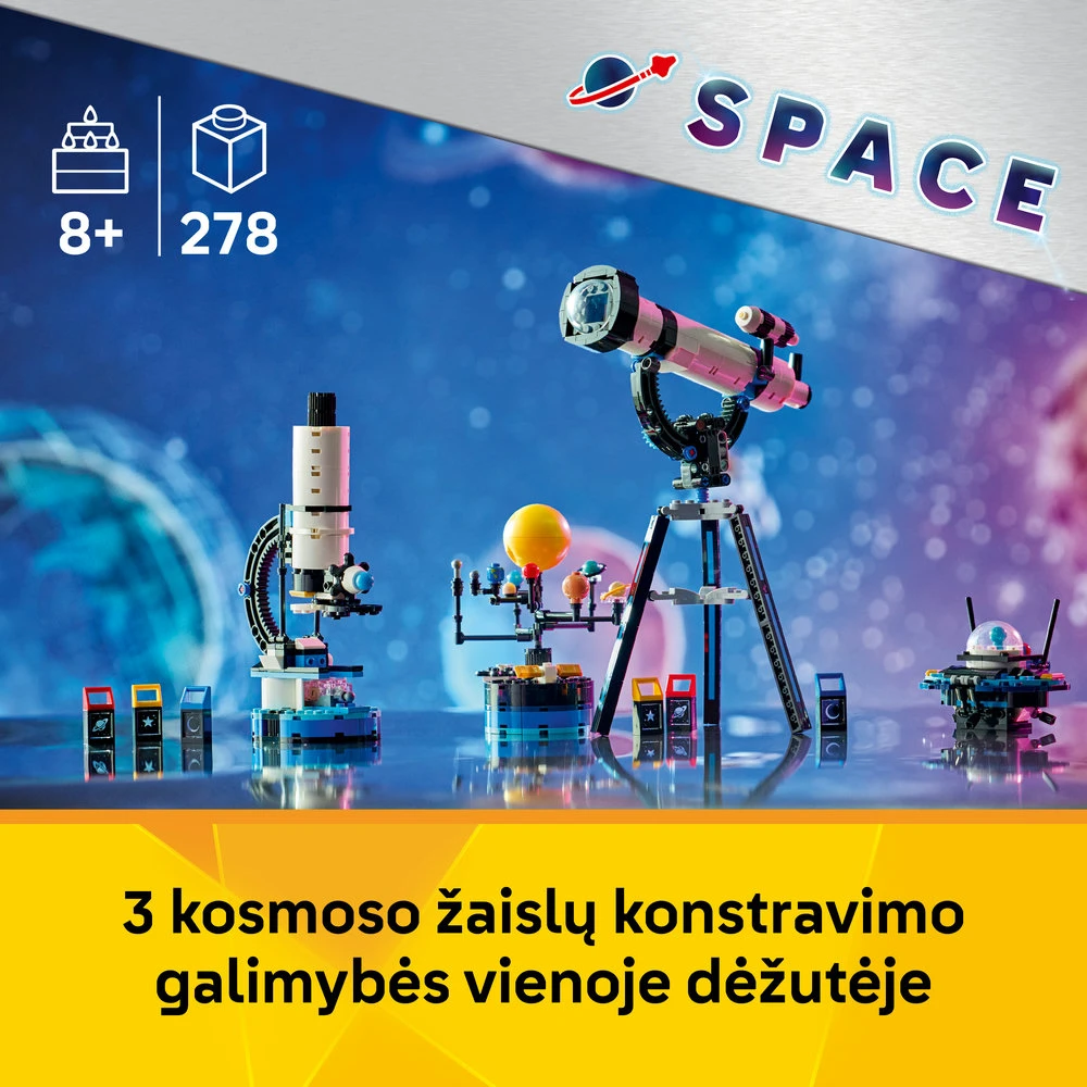 LEGO® Creator 3 in 1 Kosmoso tyrinėjimo teleskopas 31378