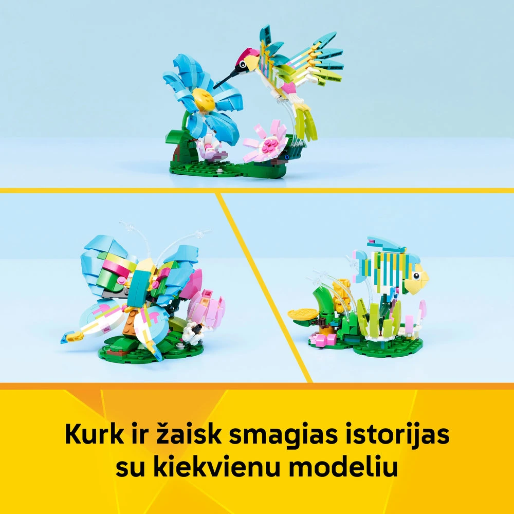 LEGO® Creator 3 in 1 Laukiniai gyvūnai: spalvingas kolibris 31384