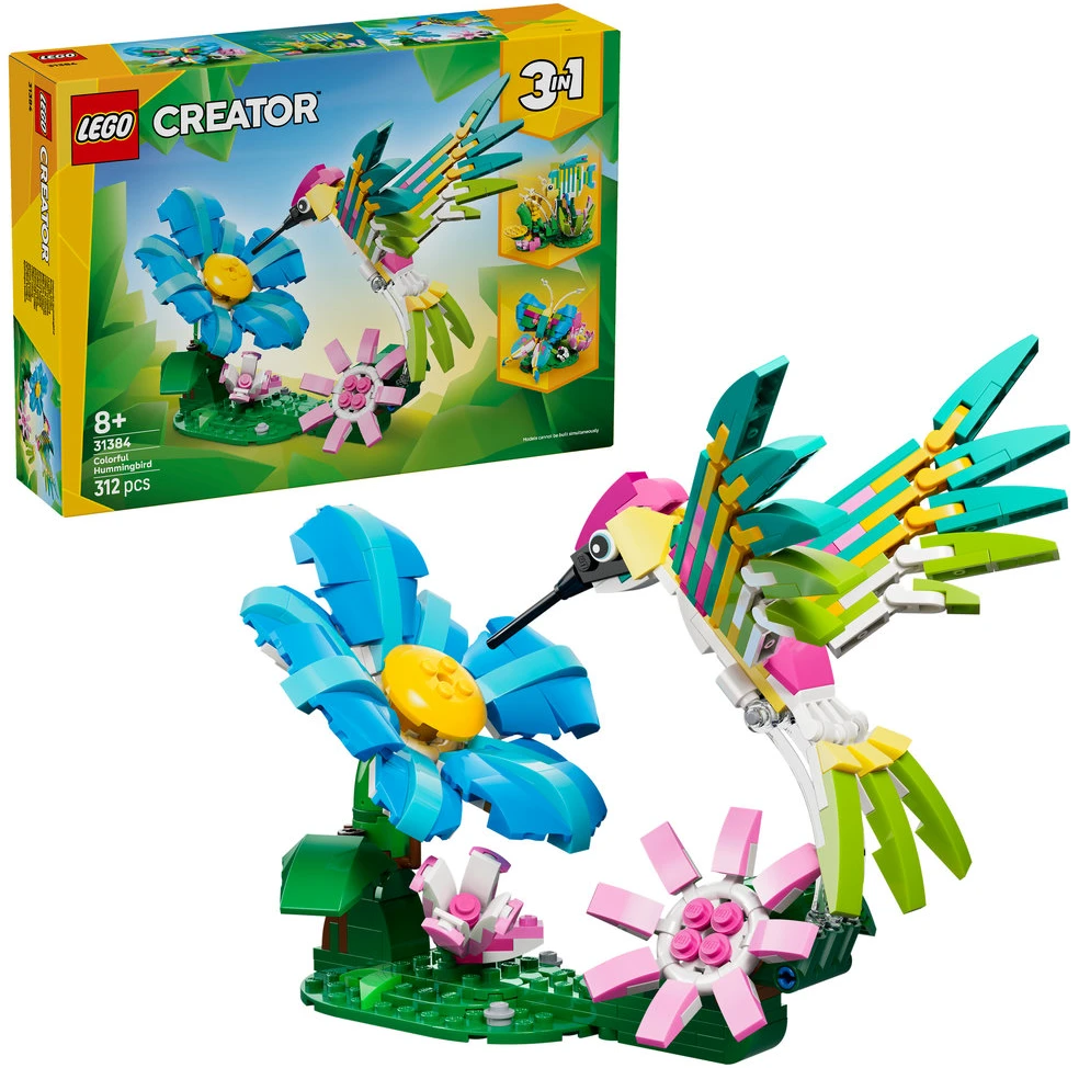 LEGO® Creator 3 in 1 Laukiniai gyvūnai: spalvingas kolibris 31384