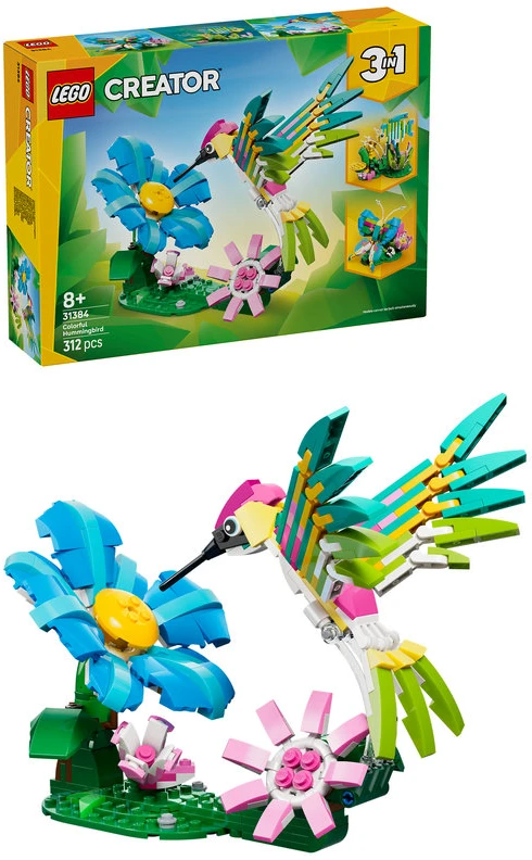 LEGO® Creator 3 in 1 Laukiniai gyvūnai: spalvingas kolibris 31384