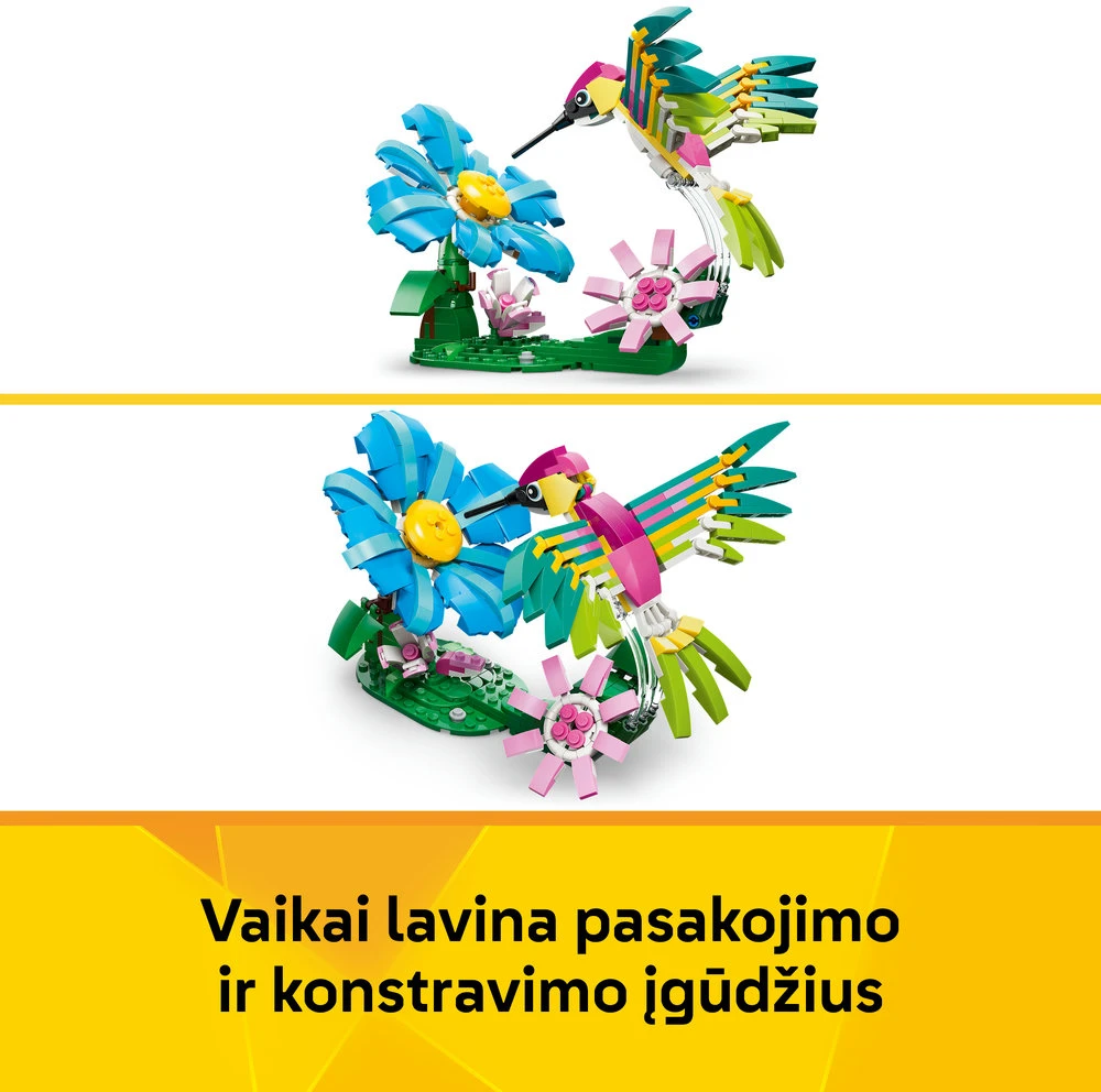 LEGO® Creator 3 in 1 Laukiniai gyvūnai: spalvingas kolibris 31384