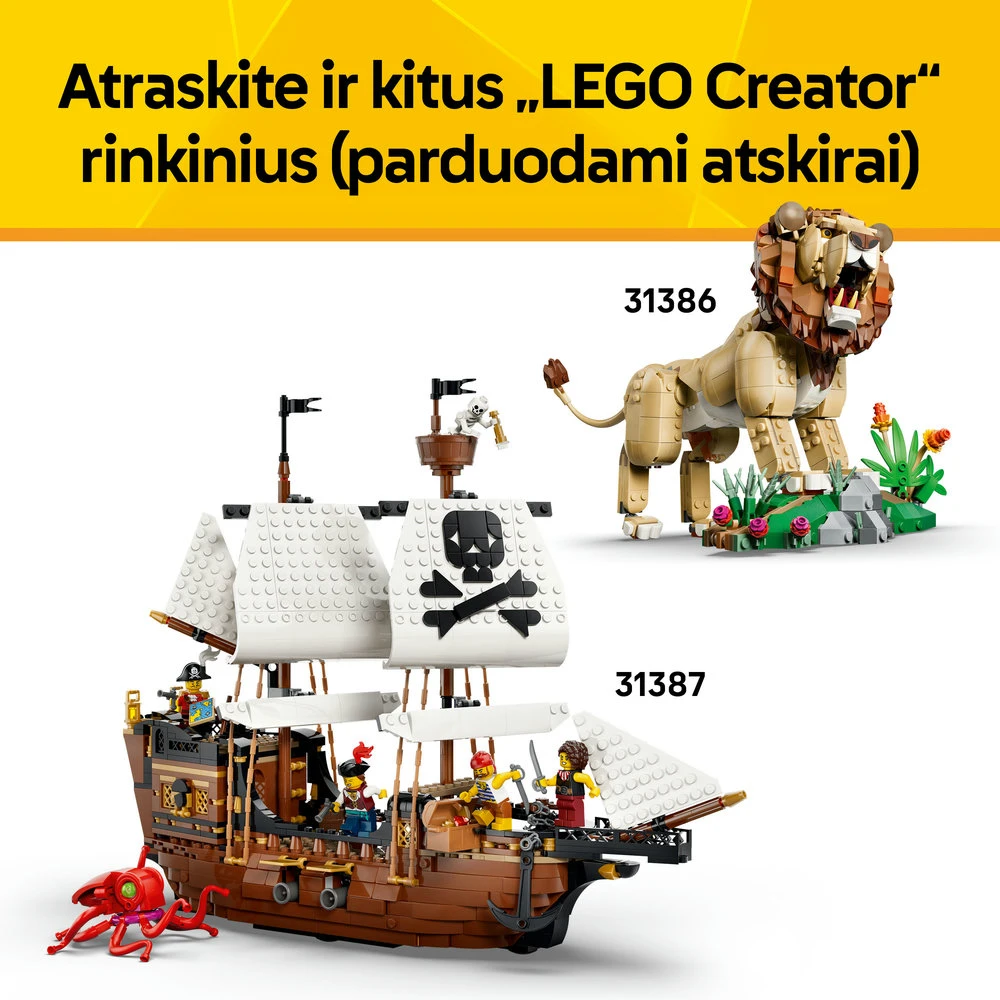 LEGO® Creator 3 in 1 Legendinis apžvalgos ratas 31389
