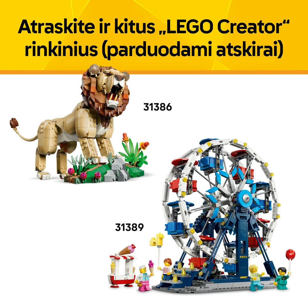 LEGO® Creator „3 in 1“ Legendinis piratų laivas 31387