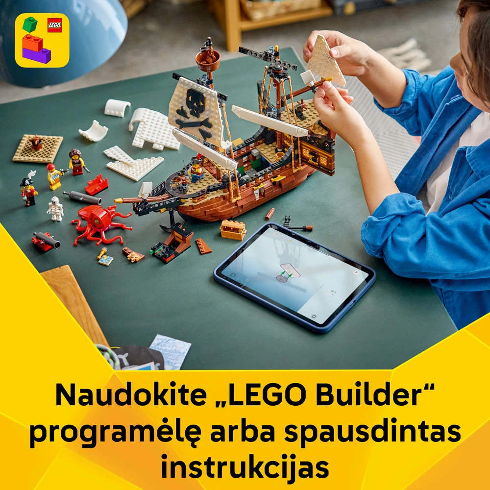 LEGO® Creator „3 in 1“ Legendinis piratų laivas 31387